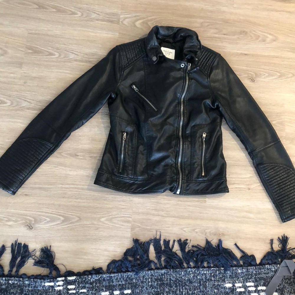 Faux Leather Abercrombie & Fitch Jacket
